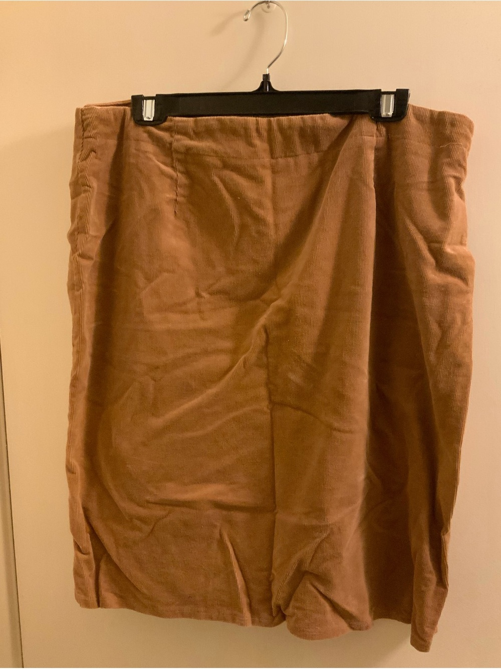 Vintage 1990s Corduroy Mini Skirt in Camel Brown